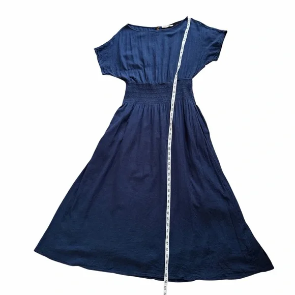 FAHERTY Coast To Coast Midi Dress in Navy - Excellent Pre-Owned Condition, Large - Picture 14 of 16